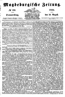 Magdeburgische Zeitung Donnerstag 10. August 1854