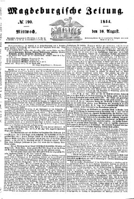 Magdeburgische Zeitung Mittwoch 16. August 1854