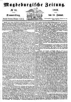Magdeburgische Zeitung Donnerstag 18. Januar 1855