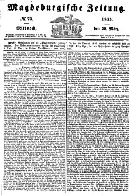 Magdeburgische Zeitung Mittwoch 28. März 1855