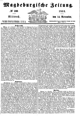 Magdeburgische Zeitung Mittwoch 14. November 1855