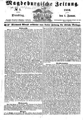 Magdeburgische Zeitung Dienstag 1. Januar 1856