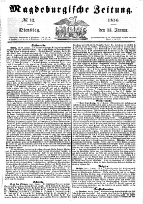 Magdeburgische Zeitung Dienstag 15. Januar 1856