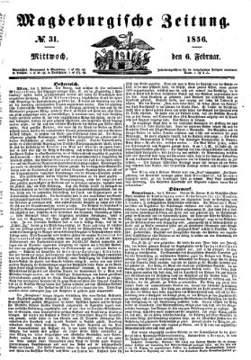 Magdeburgische Zeitung Mittwoch 6. Februar 1856
