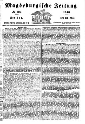 Magdeburgische Zeitung Freitag 23. Mai 1856