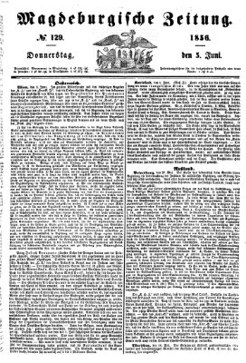 Magdeburgische Zeitung Donnerstag 5. Juni 1856