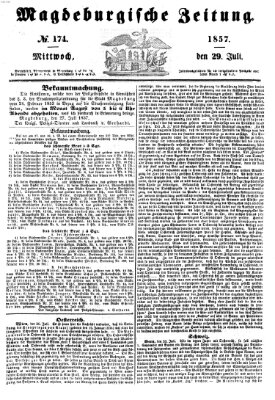 Magdeburgische Zeitung Mittwoch 29. Juli 1857