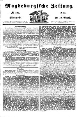 Magdeburgische Zeitung Mittwoch 19. August 1857