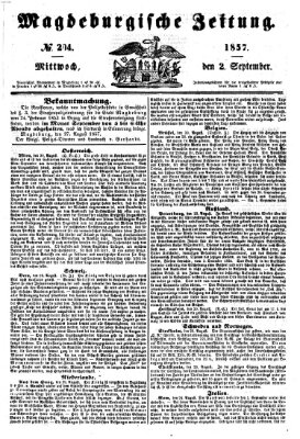 Magdeburgische Zeitung Mittwoch 2. September 1857