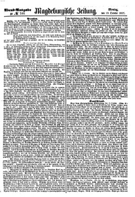 Magdeburgische Zeitung Montag 19. Oktober 1857