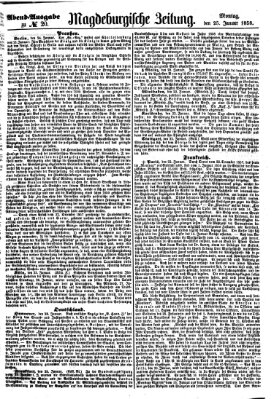 Magdeburgische Zeitung Montag 25. Januar 1858