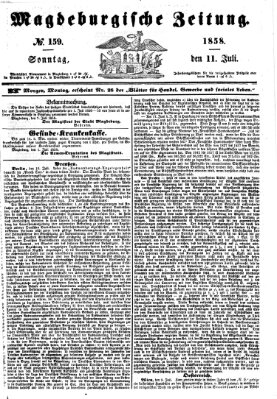 Magdeburgische Zeitung Sonntag 11. Juli 1858