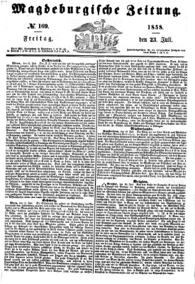 Magdeburgische Zeitung Freitag 23. Juli 1858