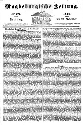 Magdeburgische Zeitung Freitag 26. November 1858