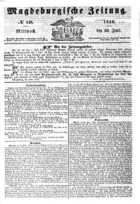 Magdeburgische Zeitung Mittwoch 29. Juni 1859