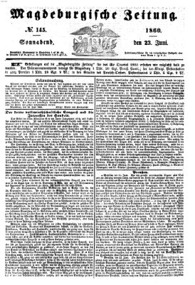 Magdeburgische Zeitung Samstag 23. Juni 1860
