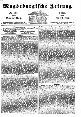 Magdeburgische Zeitung Donnerstag 12. Juli 1860