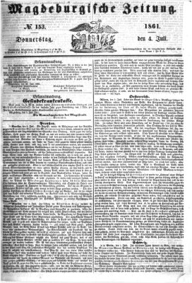 Magdeburgische Zeitung Donnerstag 4. Juli 1861