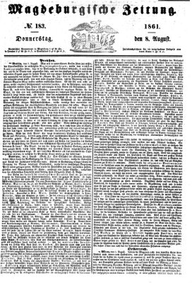 Magdeburgische Zeitung Donnerstag 8. August 1861