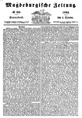 Magdeburgische Zeitung Samstag 4. Oktober 1862