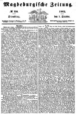 Magdeburgische Zeitung Dienstag 7. Oktober 1862