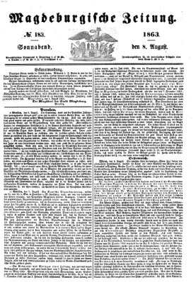 Magdeburgische Zeitung Samstag 8. August 1863