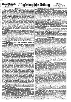 Magdeburgische Zeitung Montag 24. August 1863