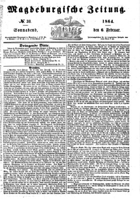 Magdeburgische Zeitung Samstag 6. Februar 1864