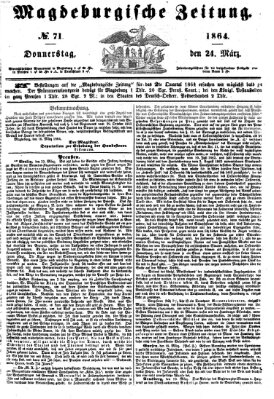 Magdeburgische Zeitung Donnerstag 24. März 1864