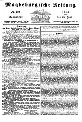 Magdeburgische Zeitung Samstag 18. Juni 1864