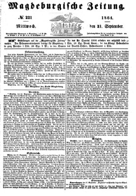Magdeburgische Zeitung Mittwoch 21. September 1864