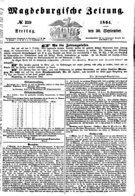 Magdeburgische Zeitung Freitag 30. September 1864