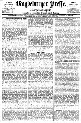 Magdeburger Presse Donnerstag 20. April 1865