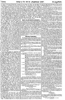 Magdeburger Presse Samstag 26. August 1865
