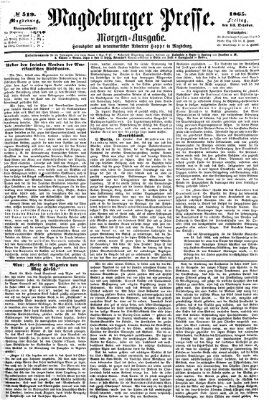 Magdeburger Presse Freitag 13. Oktober 1865