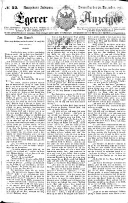 Egerer Anzeiger Donnerstag 28. Dezember 1865