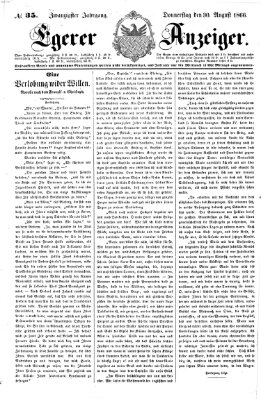 Egerer Anzeiger Donnerstag 30. August 1866