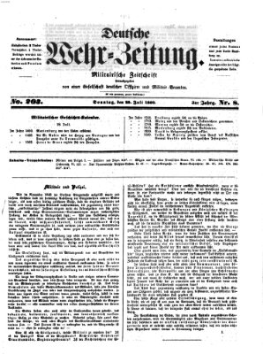 Deutsche Wehr-Zeitung (Preußische Wehr-Zeitung) Sonntag 28. Juli 1850