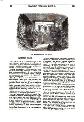 Semanario pintoresco español Sonntag 12. Oktober 1856
