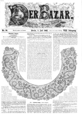 Der Bazar Dienstag 1. Juli 1862