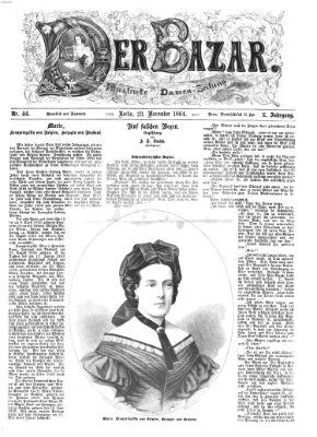 Der Bazar Mittwoch 23. November 1864