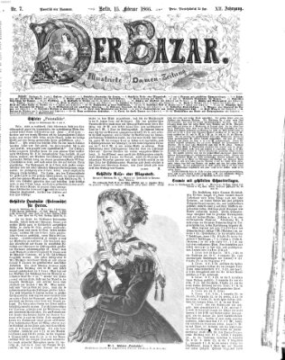 Der Bazar Donnerstag 15. Februar 1866