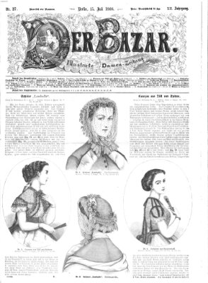 Der Bazar Sonntag 15. Juli 1866