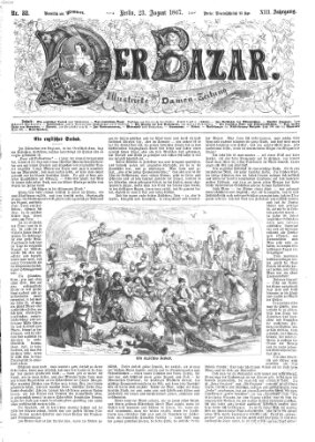 Der Bazar Freitag 23. August 1867