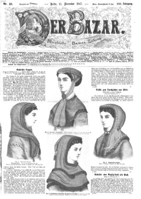 Der Bazar Freitag 15. November 1867