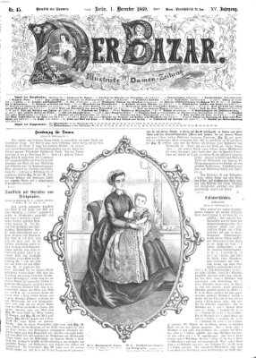 Der Bazar Mittwoch 1. Dezember 1869