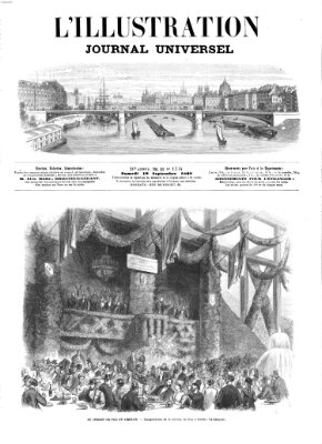 L' illustration Samstag 19. September 1868
