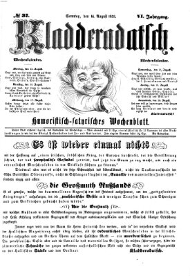 Kladderadatsch Sonntag 14. August 1853