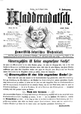 Kladderadatsch Sonntag 2. April 1854