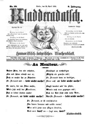 Kladderadatsch Sonntag 22. April 1855